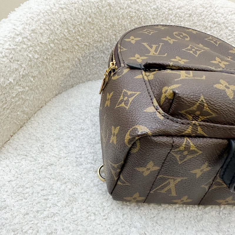 LV Palm Springs Mini Backpack in Monogram Canvas and GHW