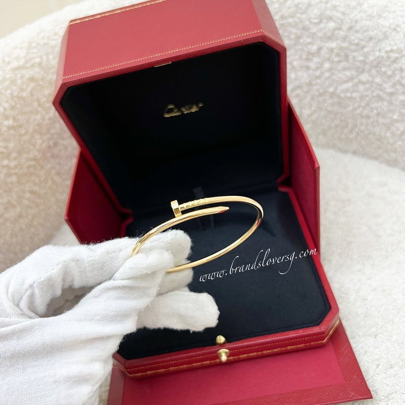 [May 2025] Cartier Juste Un Clou JUC Bracelet in 18K Yellow Gold Size 16
