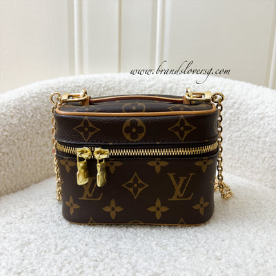 LV Nano Nice in Monogram Canvas and GHW