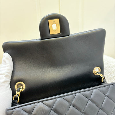 Chanel Pearl Crush Mini Rectangle Flap in Black Lambskin and AGHW