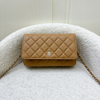 Chanel Classic Wallet on Chain in 23P Caramel Caviar LGHW