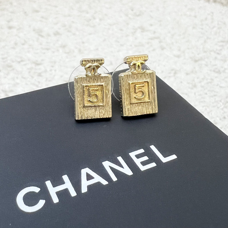 Chanel Mini Perfume Earrings in AGHW