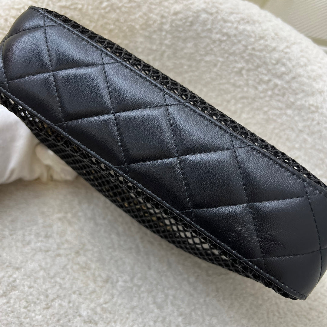 Chanel 25S Clutch on Chain in Black Mesh and LGHW – Brands Lover