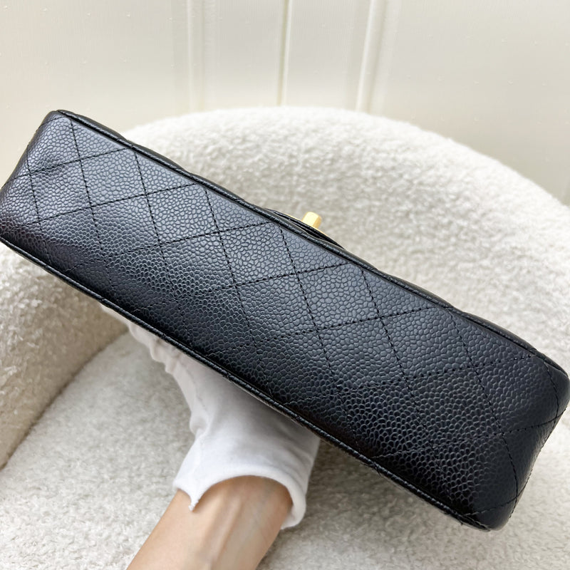 Chanel Medium Classic Flap CF in Black Caviar and GHW