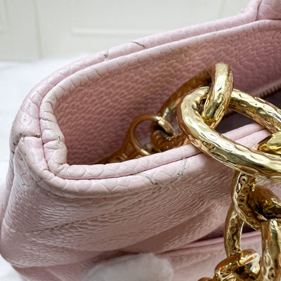 Chanel Vintage Medallion Tote in Sakura Pink Caviar and GHW