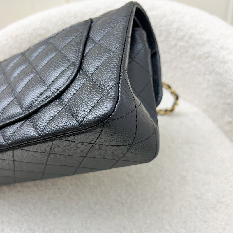 Chanel Small Classic Flap CF in Black Caviar and GHW