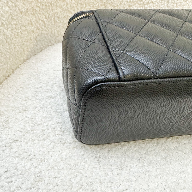 Chanel Classic Small Vanity in Black Caviar and LGHW