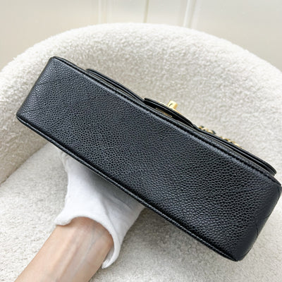 Chanel Small Classic Flap CF in Black Caviar and GHW