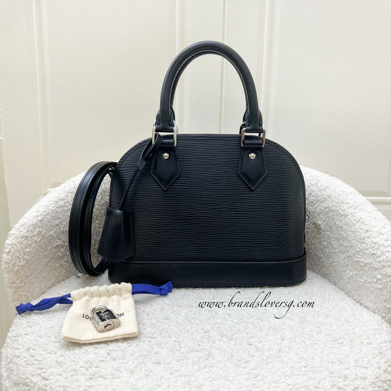 LV Alma BB in Black Epi Leather and SHW