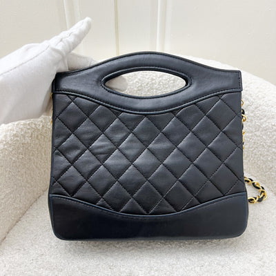 Chanel Vintage 31 Bag in Black Lambskin and 24K GHW