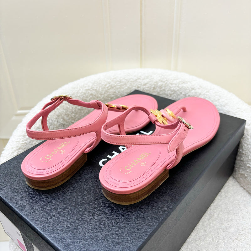 Chanel Pink Sandels in Size 37