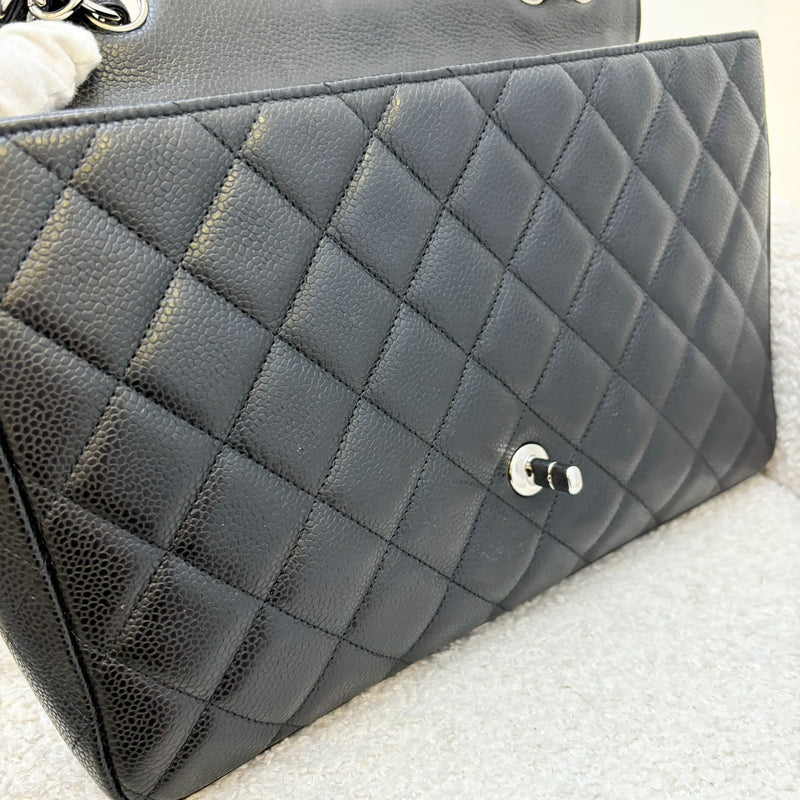 Chanel Jumbo Classic Flap SF in Black Caviar and SHW