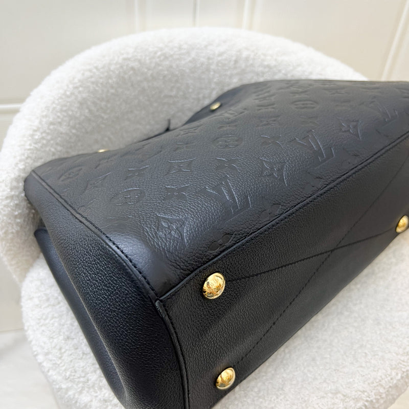 LV Montaigne MM in Black Empreinte Leather and GHW