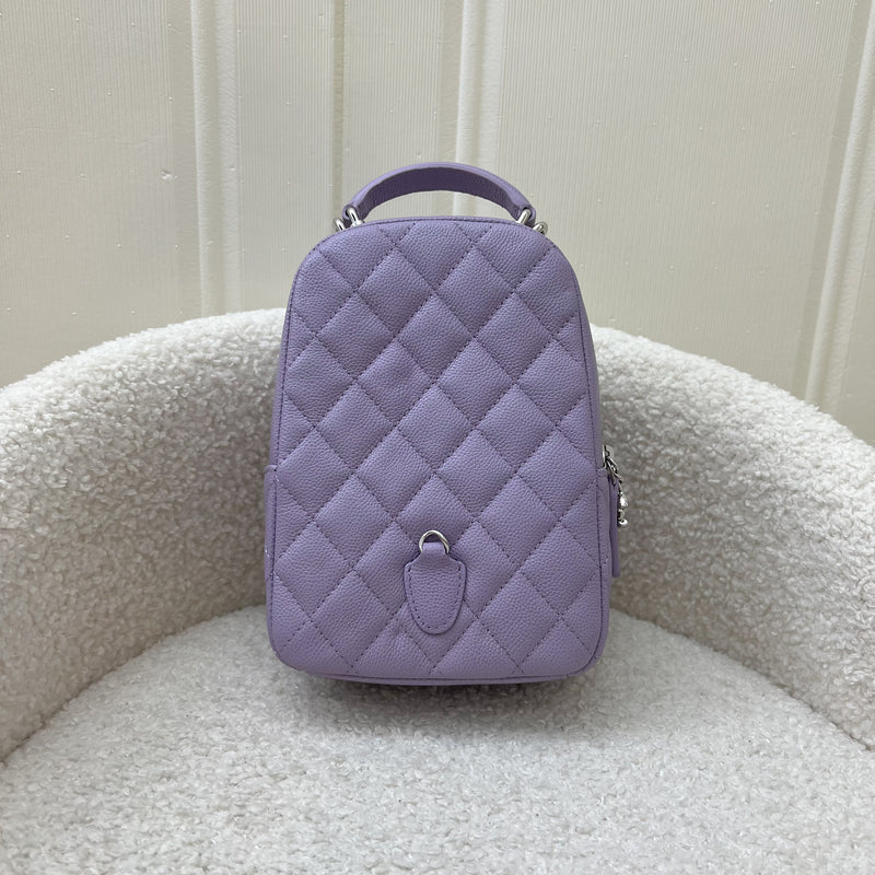 Chanel Mini Backpack in 24P Lilac Caviar and SHW