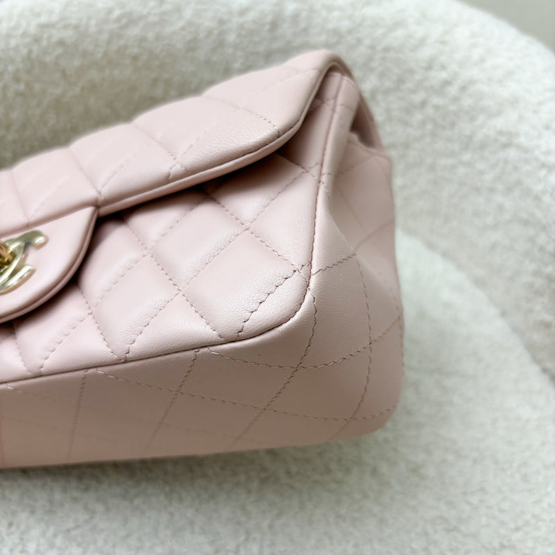 Chanel Mini Rectangle Flap in 23S Pink Lambskin and LGHW