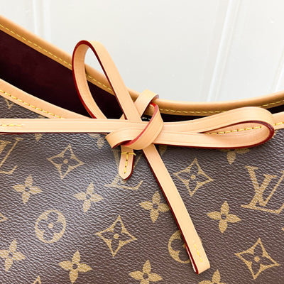 LV Carryall MM Hobo Bag in Monogram Canvas and GHW