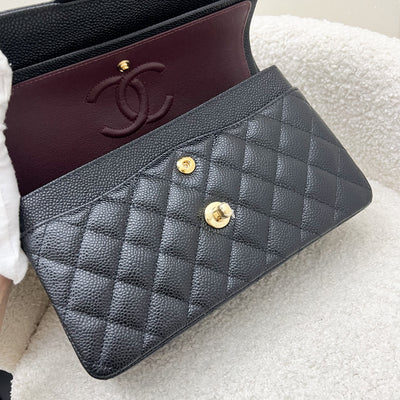 Chanel Small Classic Flap CF in Black Caviar and GHW