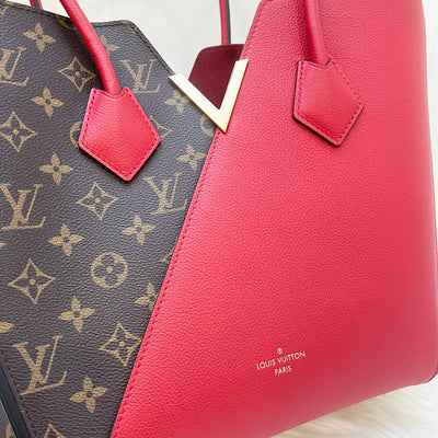 Louis Vuitton LV Kimono Tote Bag in Monogram Canvas, Red Leather and GHW