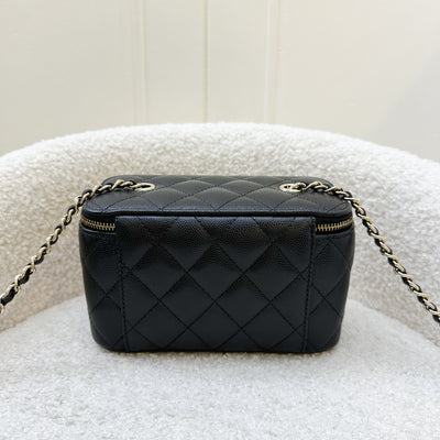 Chanel Classic Small Vanity in Black Caviar and LGHW