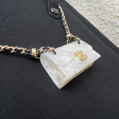 Chanel 23C Classic Flap Bag Long Necklace and LGHW