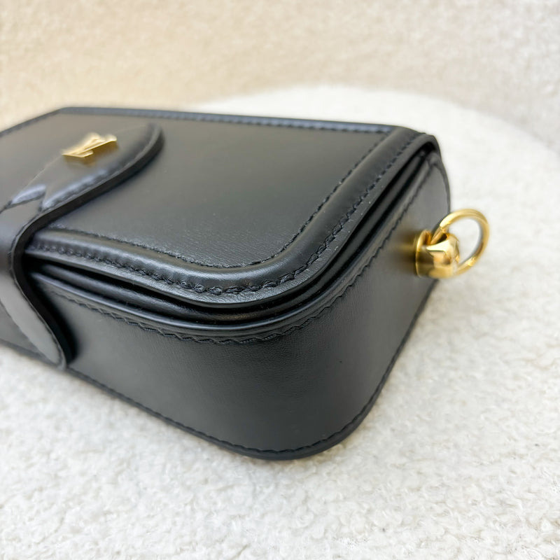 LV Officier Case in Black Calfskin and GHW