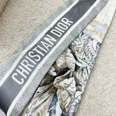 Dior Mitzah Scarf in Grey Silk