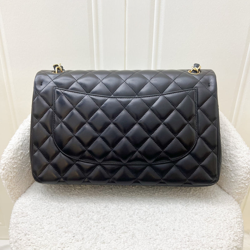 Chanel Jumbo Classic Double Flap CF in Black Lambskin and GHW