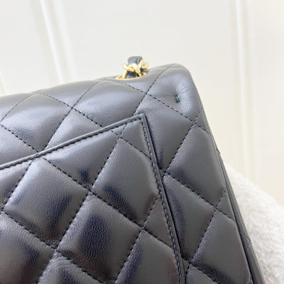 Chanel Jumbo Classic Double Flap CF in Black Lambskin and GHW