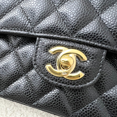 Chanel Medium Classic Flap CF in Black Caviar and GHW