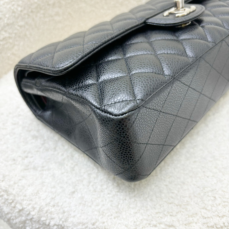 Chanel Medium Classic Flap CF in Black Caviar and SHW