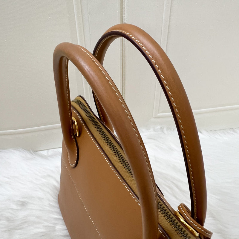 Hermes Vintage Bolide 31 in Gold Box Calfskin and GHW