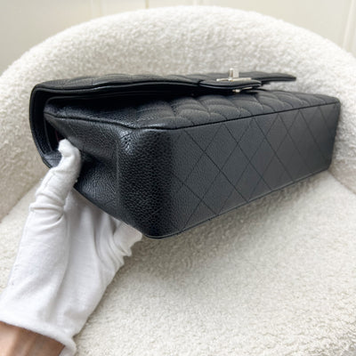 Chanel Medium Classic Flap CF in Black Caviar and SHW