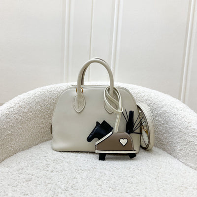 Hermes Bolide 1923 Mini in Beton Evercolor Leather and GHW