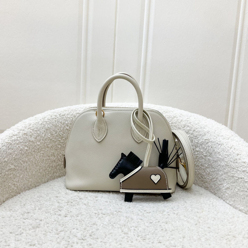 Hermes Bolide 1923 Mini in Beton Evercolor Leather and GHW