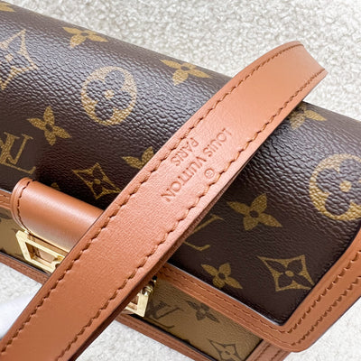 LV Mini Dauphine in Reverse Monogram, Monogram Canvas and GHW