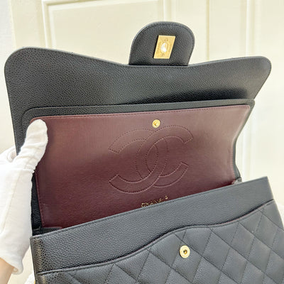 Chanel Jumbo Classic Flap DF in Black Caviar and GHW