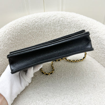 Chanel Classic Wallet on Chain WOC in Black Caviar and GHW