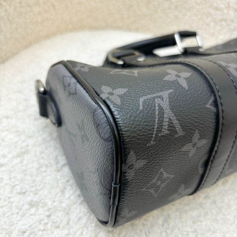 LV Keepall XS in Eclipse Reverse Monogram Canvas and Gunmetal HW