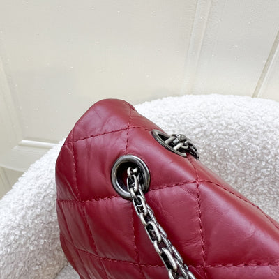 Chanel 2.55 Reissue 227 Maxi Flap in Red Distressed Calfskin and RHW