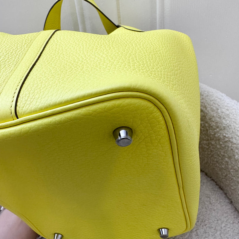 Hermes Picotin 22 in Yellow Clemence Leather and PHW