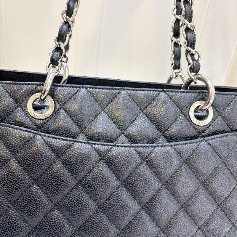 Chanel Grand Shopping Tote GST in Black Caviar and SHW