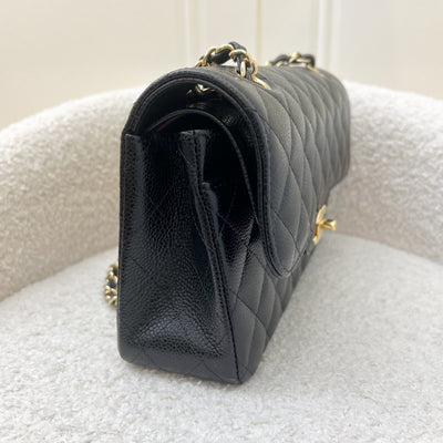 Chanel Small Classic Flap CF in Black Caviar and GHW