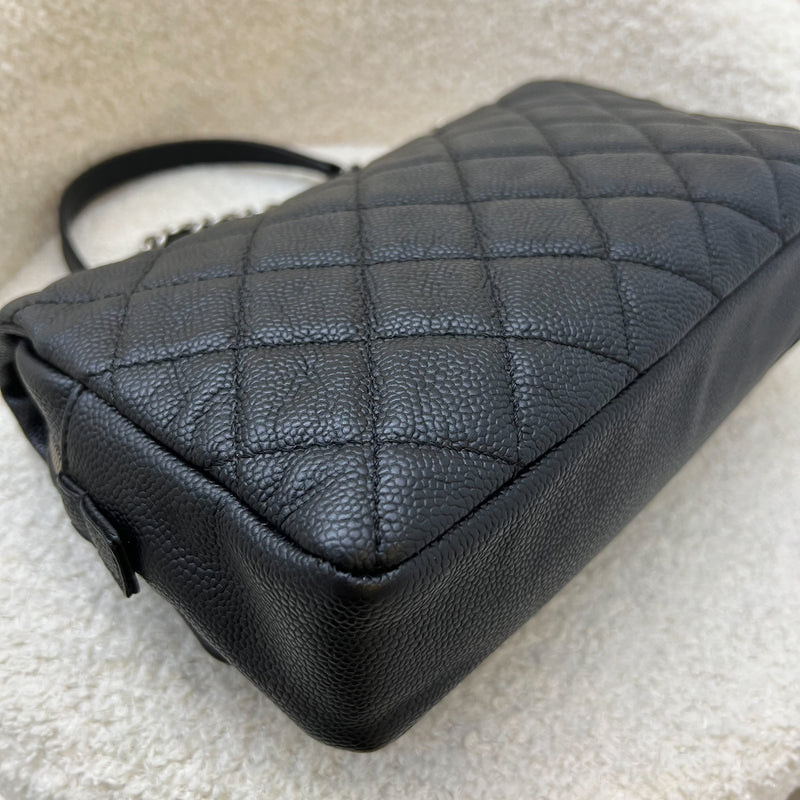 Chanel Easy Caviar Medium Flap Bag in Black Caviar and SHW