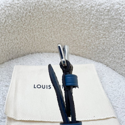 LV Luggage Tag in Navy / Brown / Blue Epi Leather and Monogram Canvas