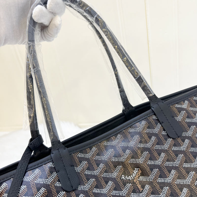 Goyard Anjou PM Tote Bag in Black Signature Canvas