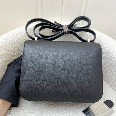 [Stamp K - July 2025] Hermes Constance 18 Mini (Mirror Version) in Noir Black Epsom Leather and Brushed GHW