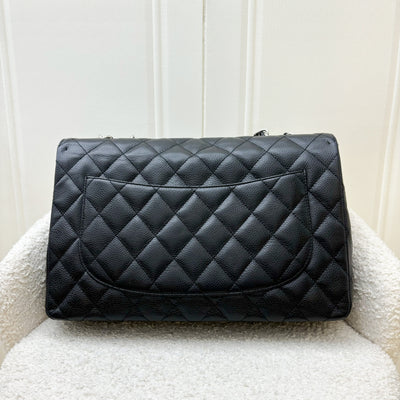 Chanel Jumbo Classic Flap SF in Black Caviar and SHW