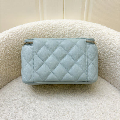 Chanel 22P Small Vanity in Light Blue Caviar and LGHW