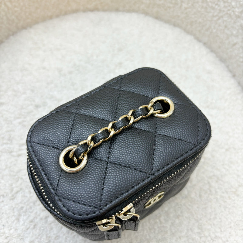 Chanel Mini Vanity in Black Caviar and LGHW