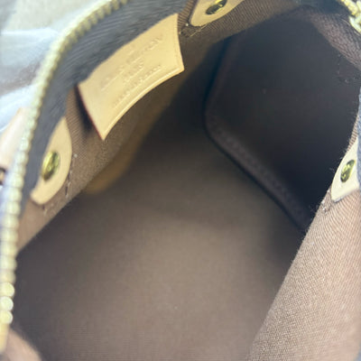 LV Nano Speedy in Monogram Canvas GHW (Non-detachable Strap Version)